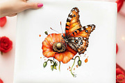 Butterfly Spring Garden Clipart, an Illustration by designcity5 (Thumbnail 5 of 5)
