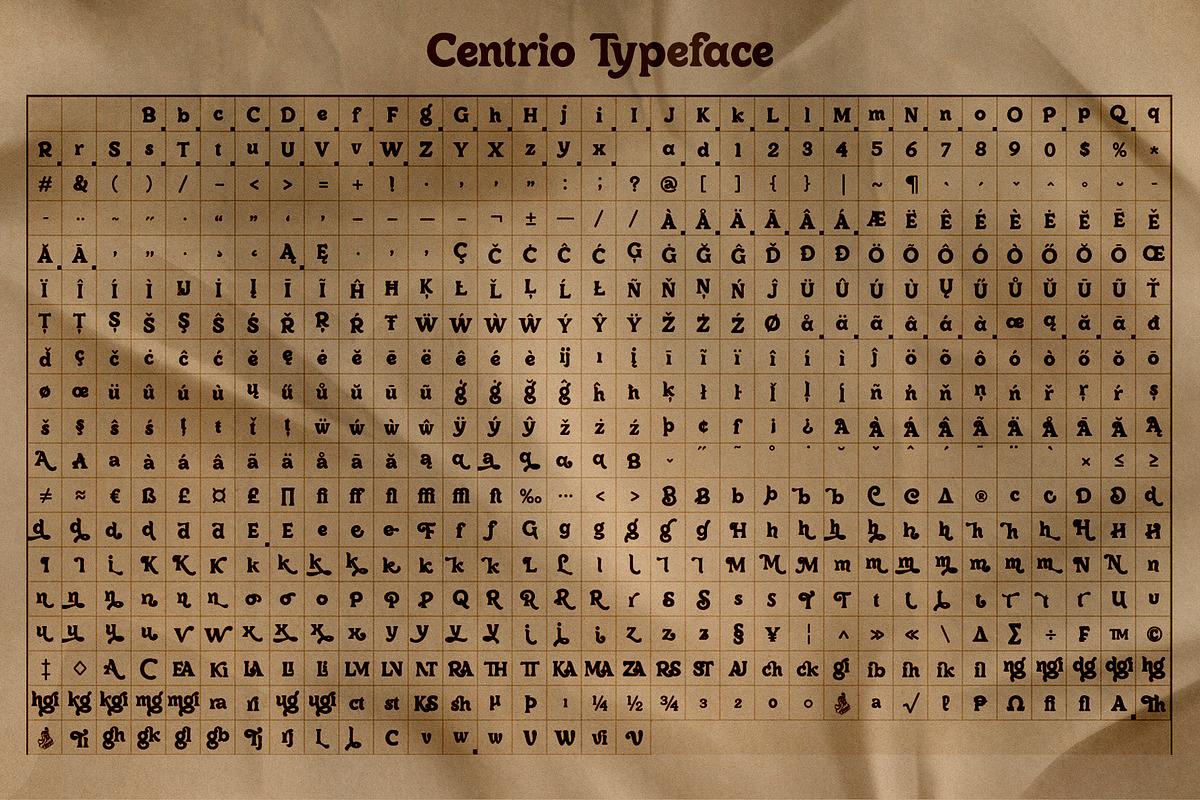 Centrio Typeface, a Sans Serif Font by joelmaker (Photo 19 of 22)