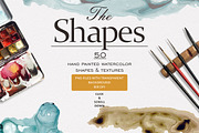 The Shapes (watercolor textures), a Texture Graphic by Soir Creative (Thumbnail 5 of 8)