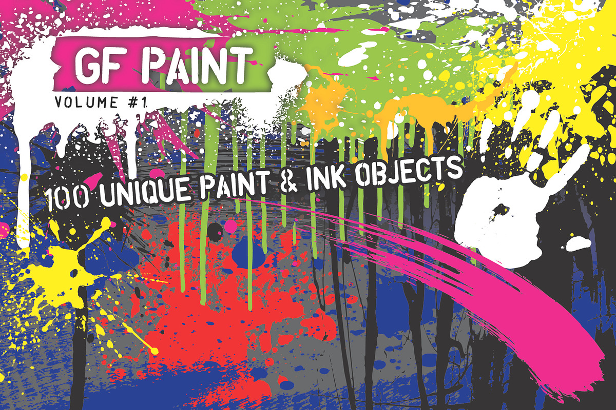 100 Vector Paint Objects, a Graphic by Graffiti Fonts® (Photo 2 of 2)