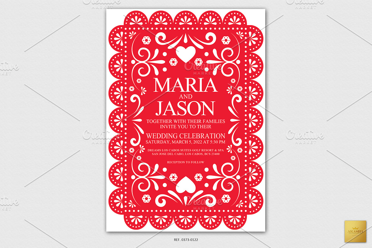 Mexican Wedding Invitation | CANVA, a Templates & Theme by Creative Market (Photo 1 of 2)