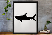 Shark Silhouette SVG, an Animal Illustration by newminddesign (Thumbnail 3 of 3)