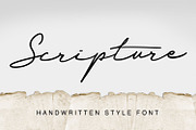 Scripture, a Script Font by Secondivison Supply (Thumbnail 1 of 6)