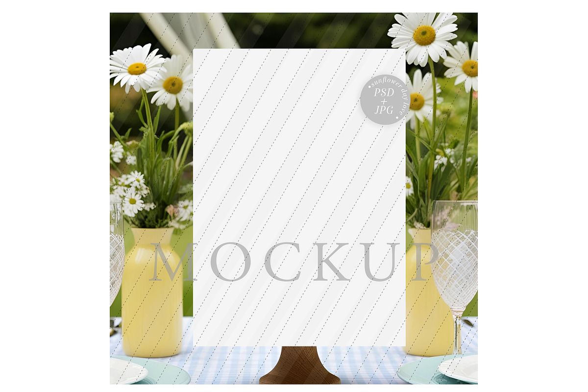 Daisy Floral Summer Mockup, a Mockup by Sunflower Day Love (Photo 1 of 3)