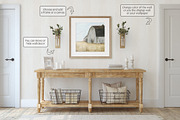 FARMHOUSE Wall&Frame Mockups, a Poster Template by MyHomeMockups (Thumbnail 4 of 11)