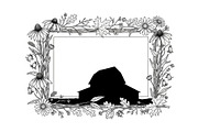 Rustic Floral Frame SVG Bundle, an Illustration by jahid234 (Thumbnail 12 of 31)