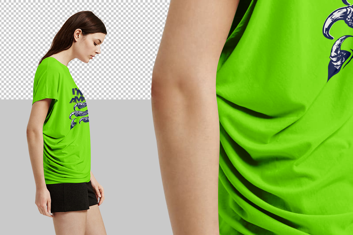 Women T-shirt Mock-up, a Shirt Mockup by Mock-up Store (Photo 3 of 7)