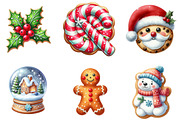 Christmas Cookie Clipart, an Illustration by DreamArtGraphic (Thumbnail 2 of 5)