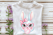 Coquette Easter Bunny Bubblegum Png, an Illustration by DreamPrint404 (Thumbnail 5 of 6)