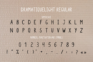 DRAMATIQUE Font Duo Elements