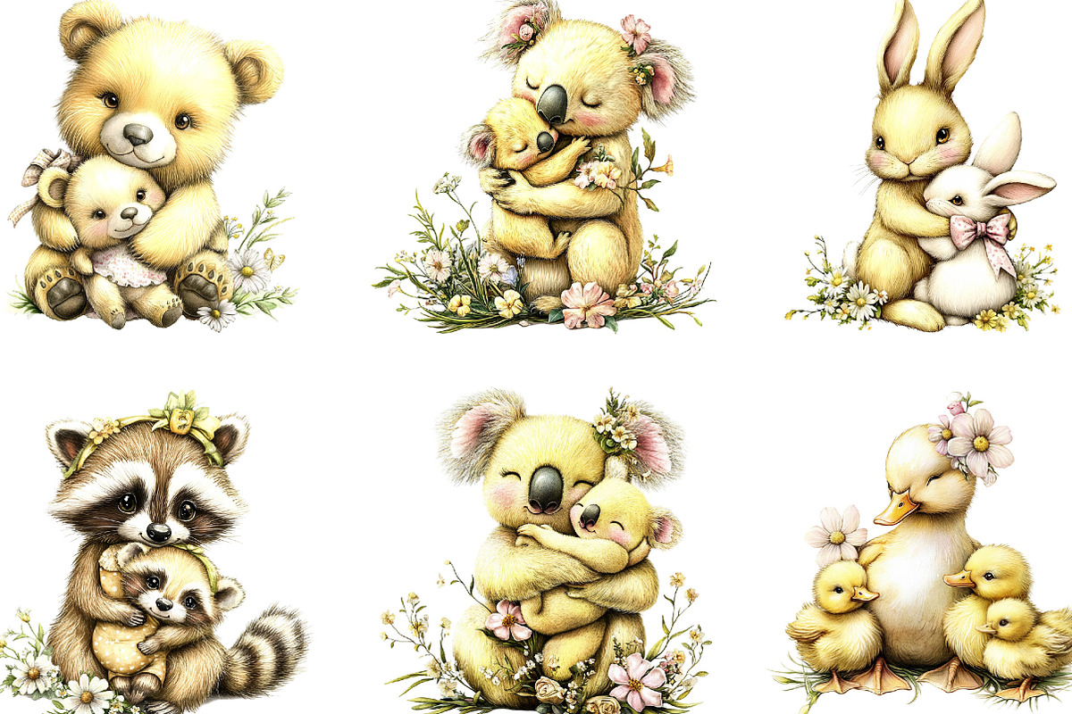 Whimsical Yellow Mother's Day, an Illustration by Designking (Photo 4 of 5)