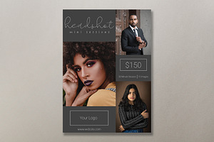 Headshot Session Template PSD