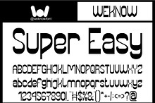 Super Easy font