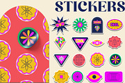 Y2k retro futuristic clipart, poster, an Object Graphic by Sofico (Thumbnail 9 of 18)
