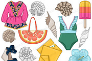 Summer Clip Art Bundle, a Food Illustration by GlamArtZhanna (Thumbnail 4 of 6)