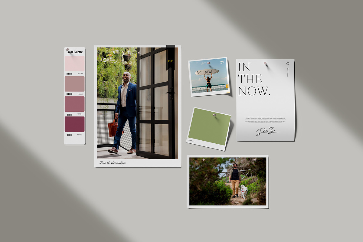 Moodboard mockup scene creator, a Product Mockup by Akaimockup (Photo 3 of 6)