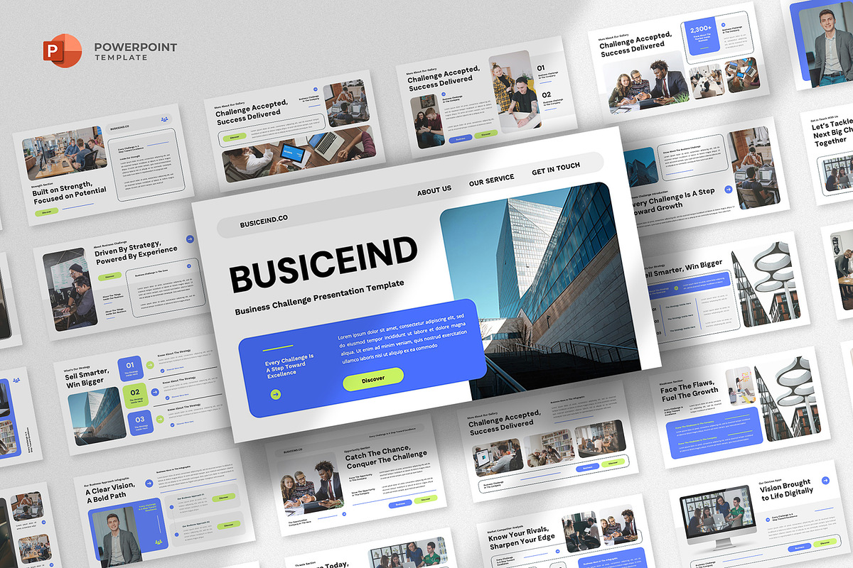 Business Challenge Powerpoint, a Presentation Template by fluffstudio (Photo 1 of 4)