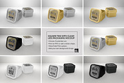 Square Tins with Clear Lid Mockup, a Product Mockup by INCDesign (Thumbnail 7 of 7)