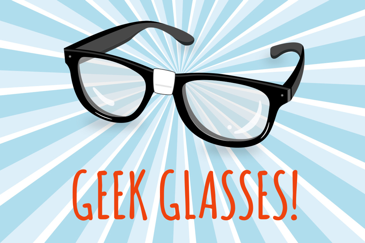 Geek Glasses Illustration