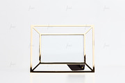 Golden frame photo-based mockup, a Print Template by JustLikeMyDesktop (Thumbnail 2 of 2)