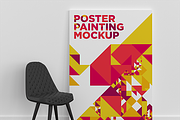 Poster Painting MockUp Pack 001, a Print Template by Traint (Thumbnail 2 of 21)