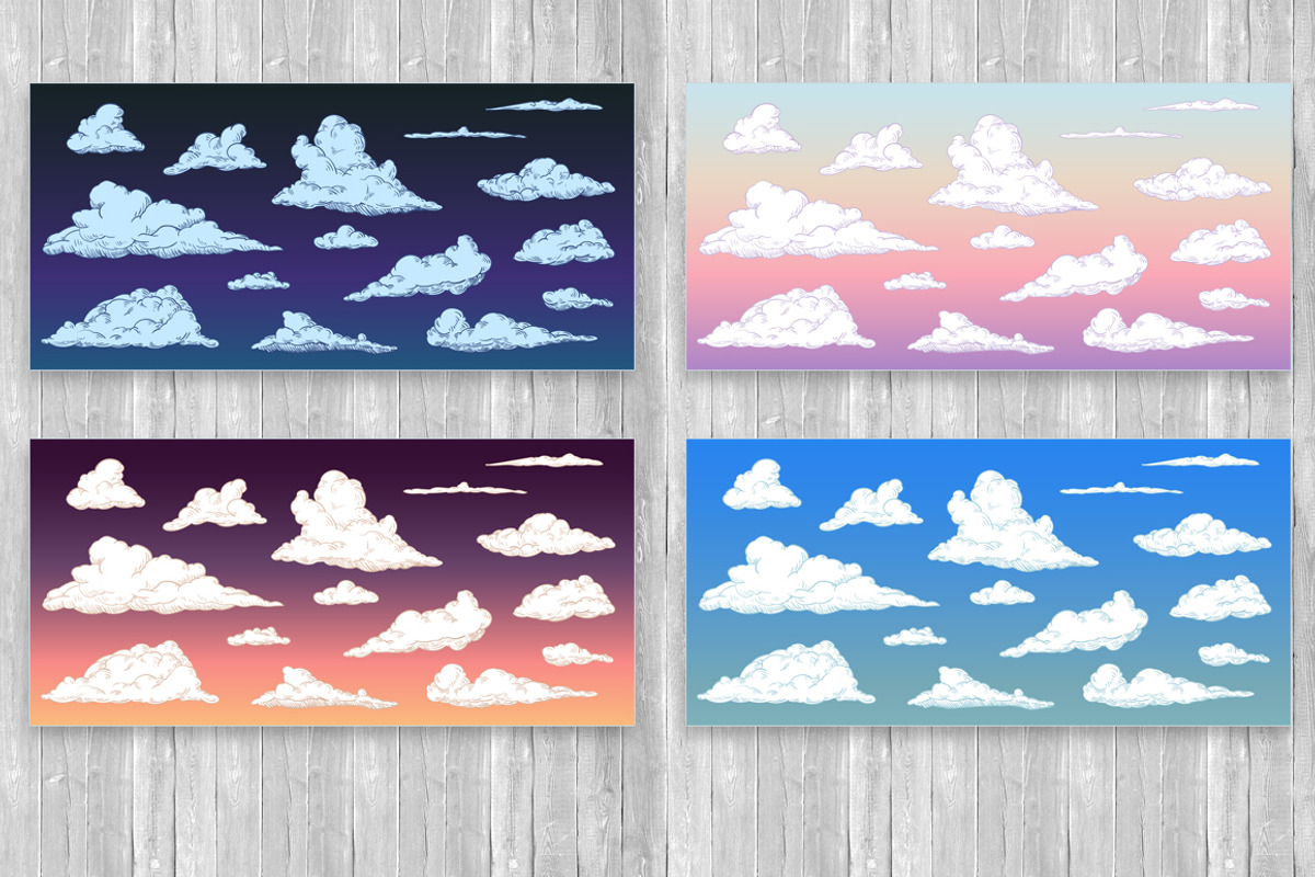 Set sketches of clouds, an Object Graphic by CGterminal (Photo 4 of 5)