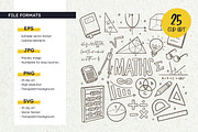 Math Doodles: School Subject Clipart, an Education Illustration by insemar (Thumbnail 2 of 4)