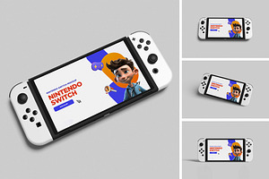 High Quality Nintendo Switch Mockup, a Product Mockup by swsi-studio