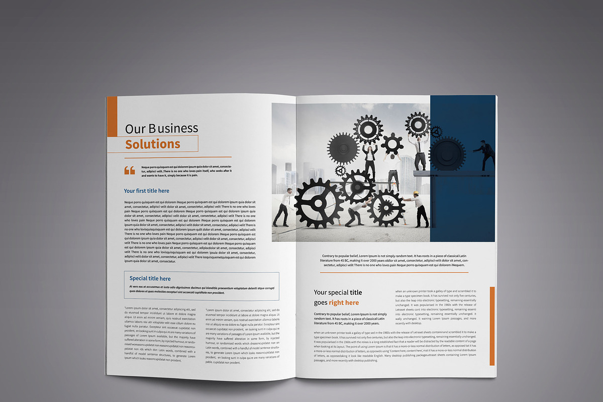 Corporate Business Brochure template, a Brochure Template by New Lines (Photo 6 of 10)