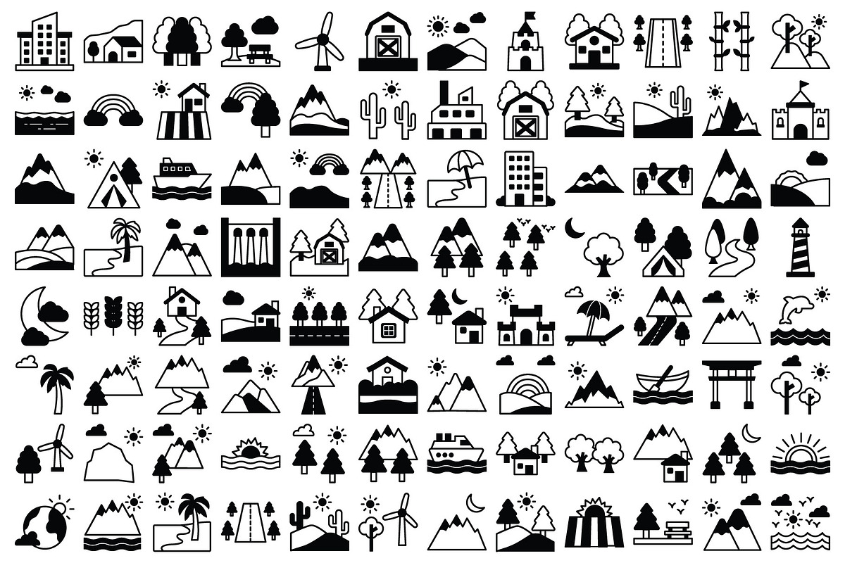 Nature and Landscape Icon Pack, an Icon by Vector Portal (Photo 3 of 5)