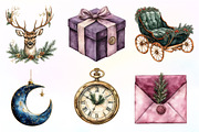 Moody Christmas Clipart Bundle, an Illustration by Dream Creation (Thumbnail 6 of 7)
