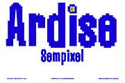 CS Ardise Semipixel, a Sans Serif Font by Craft Supply Co. (Thumbnail 1 of 8)