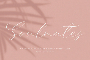 NEW Soulmates Script Font