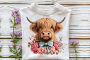 Whimsical Easter Highland Cow Clipar, an Illustration by Sublimation Artist (Thumbnail 4 of 5)