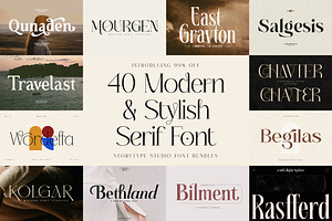 SALE! Modern & Stylish Serif Font