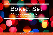 Bokeh Photos Backgrounds Set, a Texture Graphic by Backgrounds Store (Thumbnail 1 of 4)
