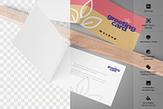 Greeting Card Mockup, a Books & Magazine Mockup by GearShift (Thumbnail 4 of 6)