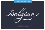 Belgian Signature, a Script Font by Andika Fez (Thumbnail 1 of 19)