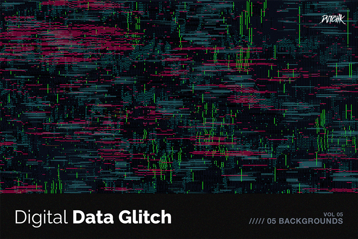 Digital Data Glitch V05, a Background Graphic by dvtchk (Photo 4 of 5)