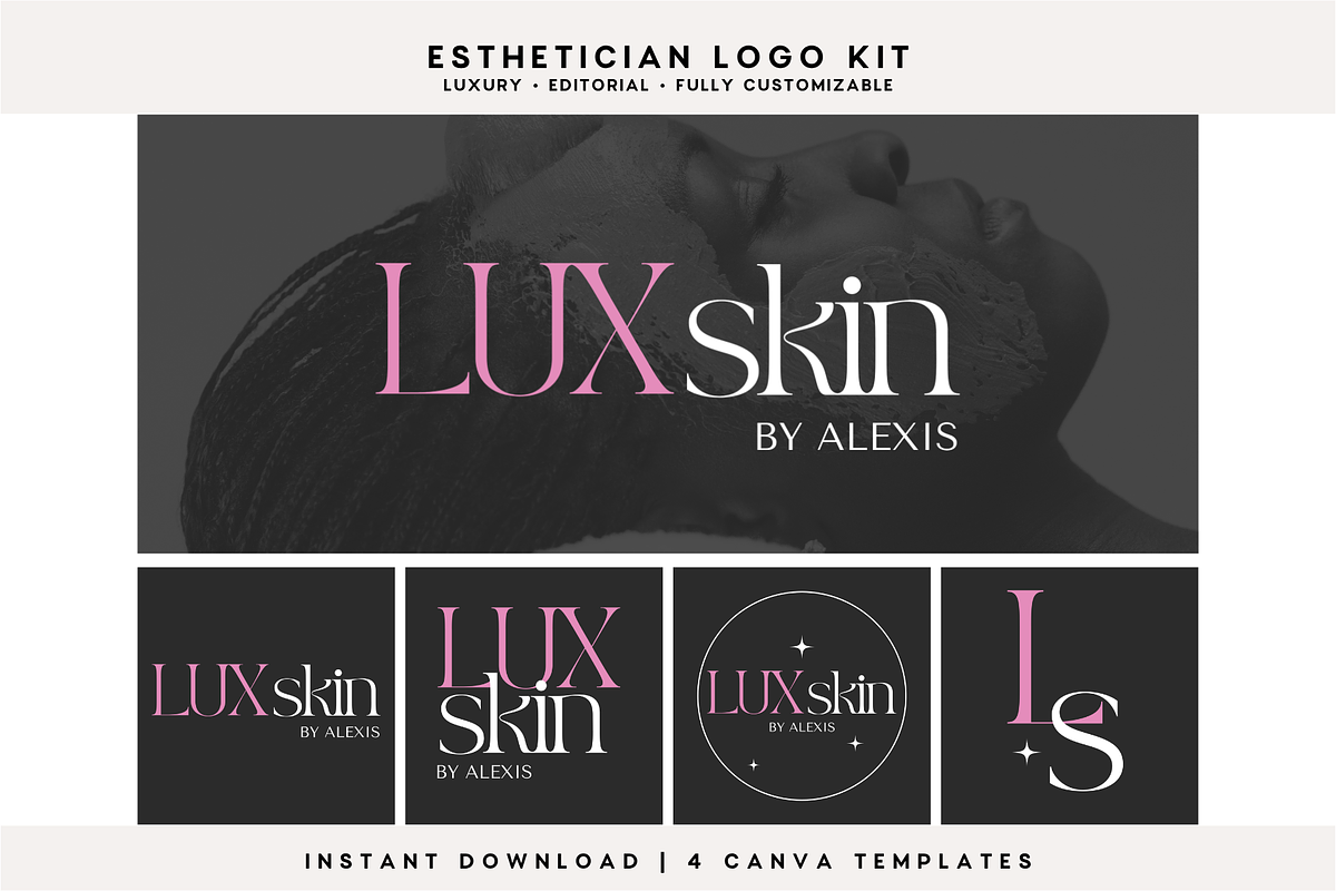 Esthetician Beauty Logo Kit | Canva, a Branding & Logo Template by BrandhavenStudio (Photo 1 of 10)