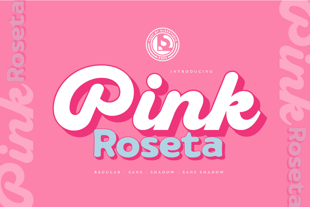 PINK ROSETA Typeface, a Script Font by Olexstudio (Photo 1 of 10)