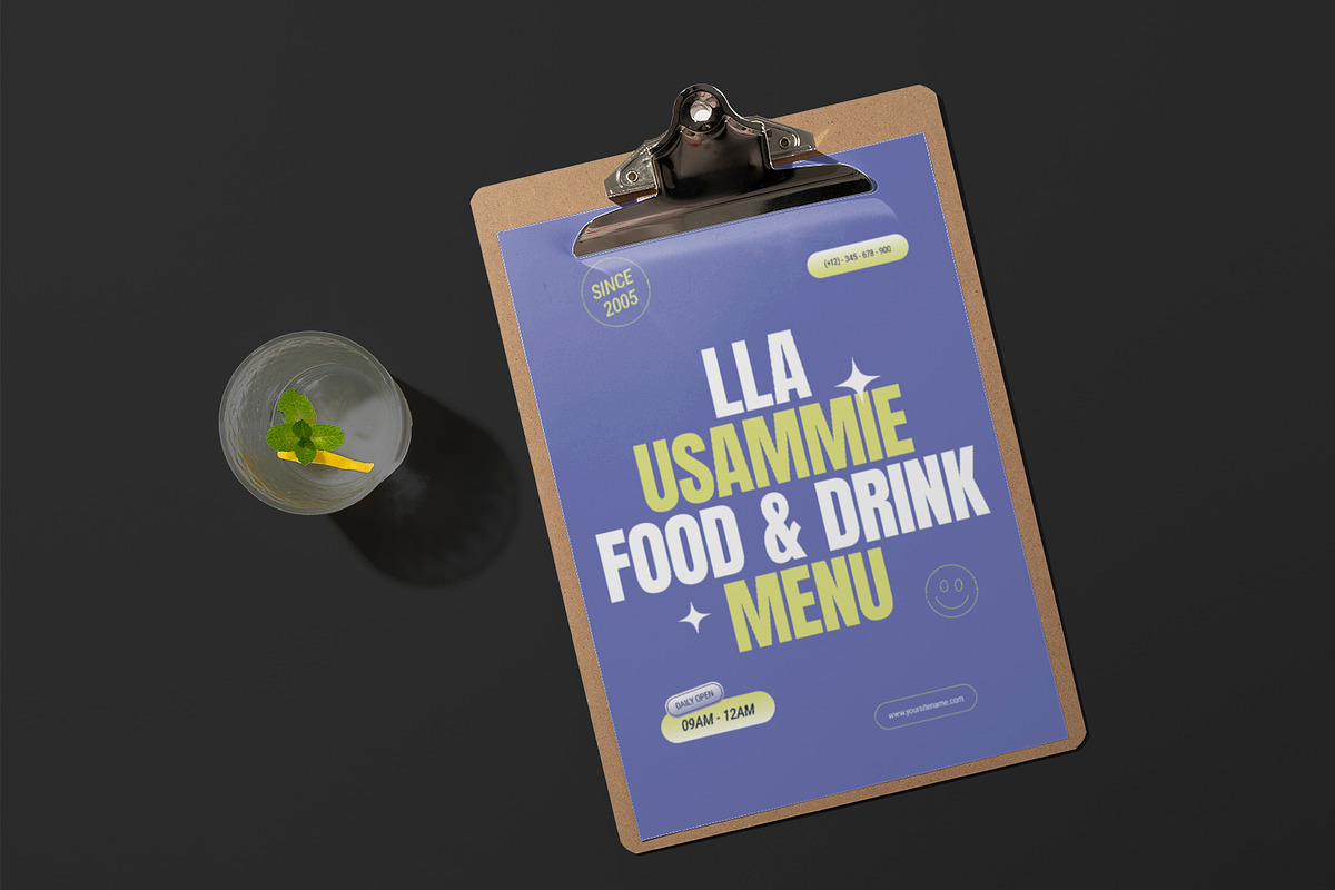 Modern Cafe Menu, a Stationery Template by Neermana (Photo 3 of 4)