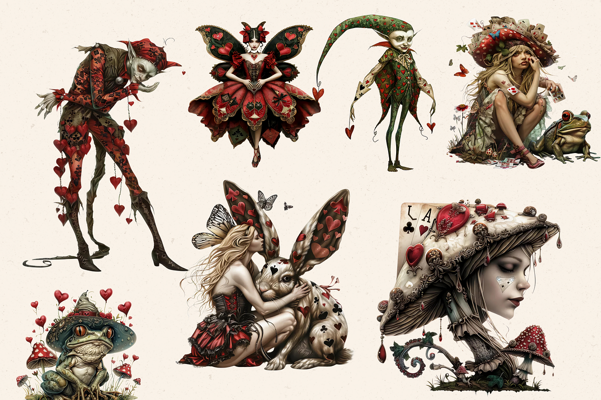 HAZARDOUS CARDS FAIRY CLIPART PACK, a Person Illustration by Daring Digies (Photo 3 of 10)