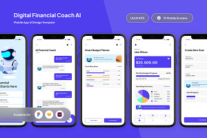 Flenxy Digital Financial Coach App, an App Template by trabaskriya