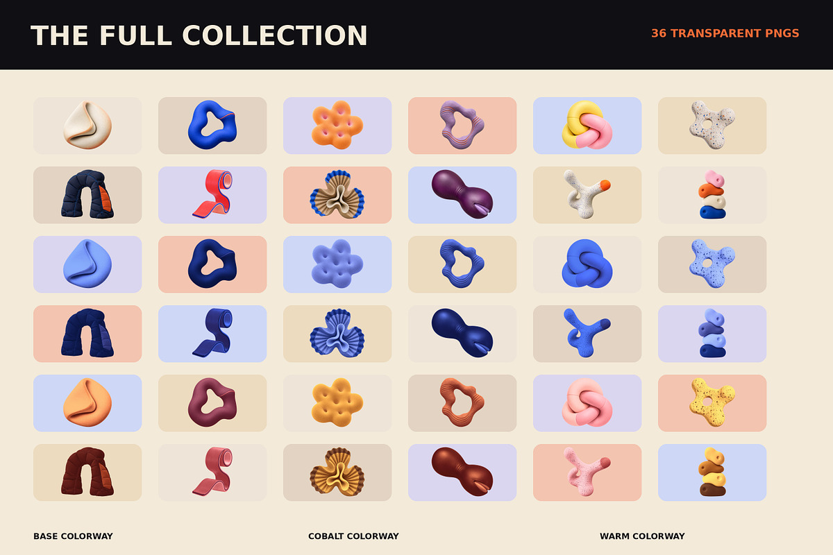 MORPH MATTER: 36 Amorphic 3D Objects, an Object 3D Model by Dani Shami (Photo 2 of 5)
