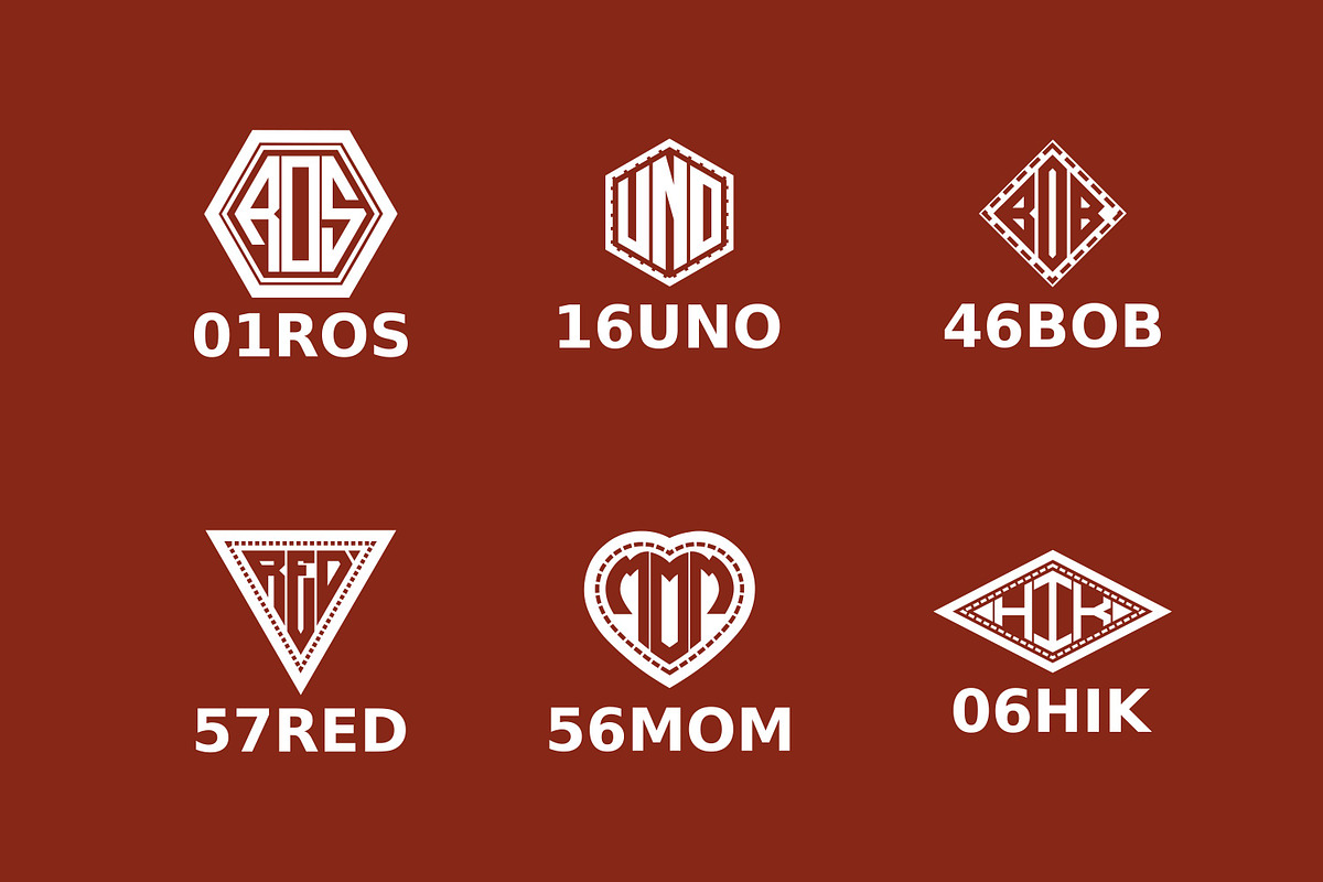 Mega Bundle! Monogram Logo Fonts, a Symbol Font by Intuisi Creative (Photo 6 of 12)