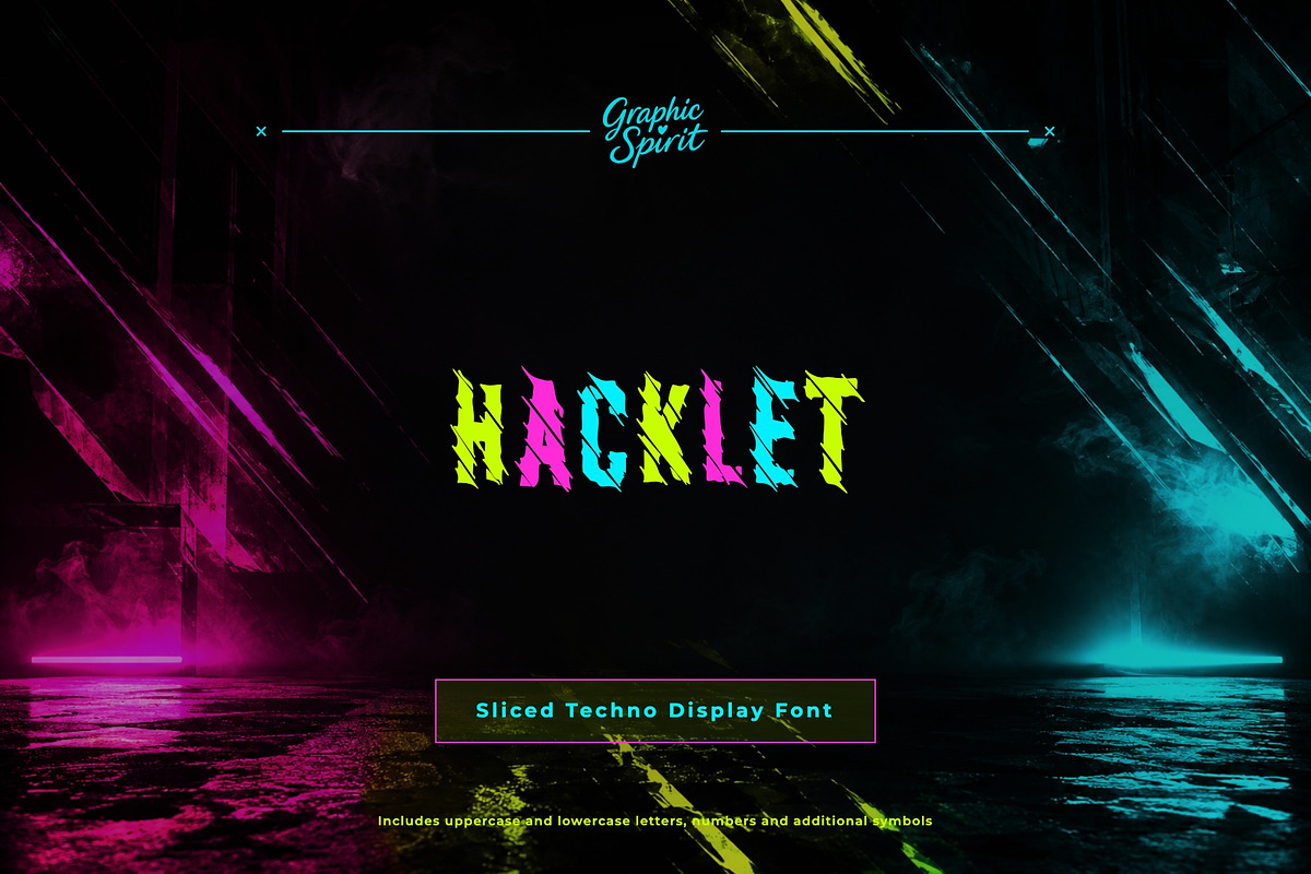 Hacklet Decorative Font, a Handwritten Font by Graphic Spirit (Photo 1 of 8)