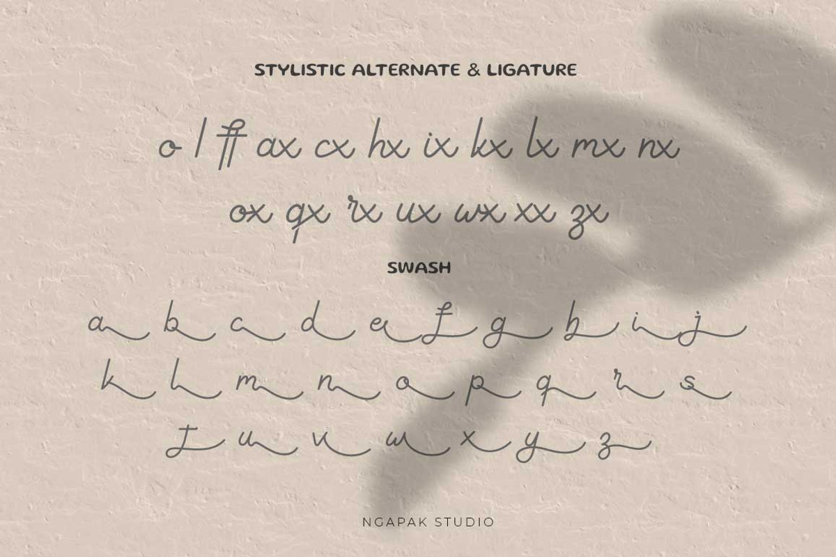 Affriel | Simple Elegant Font, a Script Font by Ngapak Studio (Photo 6 of 9)