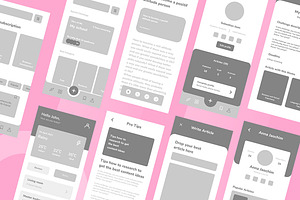 Writer Article Wireframe Apps