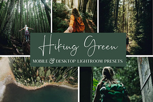 5 GREEN HIKING LIGHTROOM PRESETS